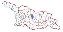 Emplacement de la municipalité en Géorgie