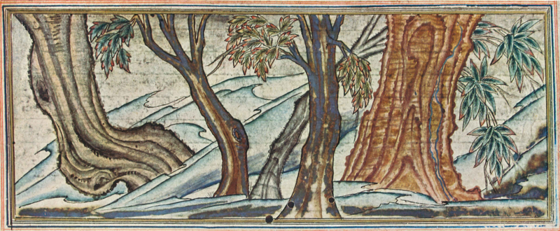 ملف:Sacred Tree of Bouddha - Jami al-Tawarikh - Folio 36 Verso.png