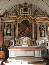 Vue générale du retable de saint Léger.