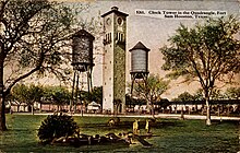 Illustration from a postcard of the Quadrangle at Fort Sam Houston Sam Houston Quadrangle.jpg