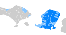 Sasak language distribution.svg