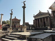 Scenography of the series at the Cinecittà studios in Rome, Italy