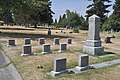 Plumbers and Gas Fitters Local No. 32 plot, Lake View Cemetery, Seattle, Washington. Logo is on the large marker.