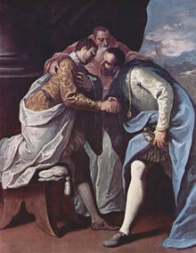 In 1538, Francis I and Charles V made peace in Nice with the mediation of Pope Paul III. Francis actually refused to meet Charles in person, and the treaty was signed in separate rooms. Sebastiano Ricci 035.jpg