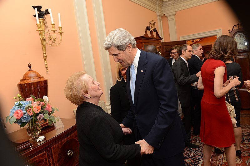 File:Secretary Kerry Greets Former Secretary Albright.jpg