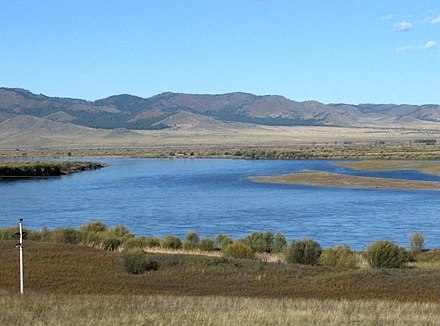 Landscape in the Selenga province, northern Mongolia