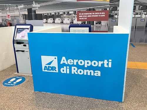 Self check-in Desks in Fiumicino Airport