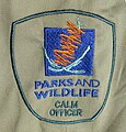 Conservation and Land Management Officer under CALM Act 1984 shoulder badge for uniform shirt, 2013.