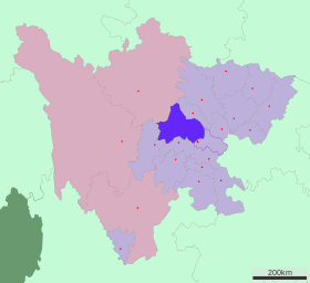 Localisation de Chengdu