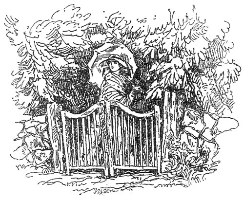 Illustration av Bertil Lybeck till "Skuggor" av G. M. Silfverstolpe