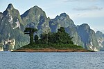 An Island in Cheow Lan Lake