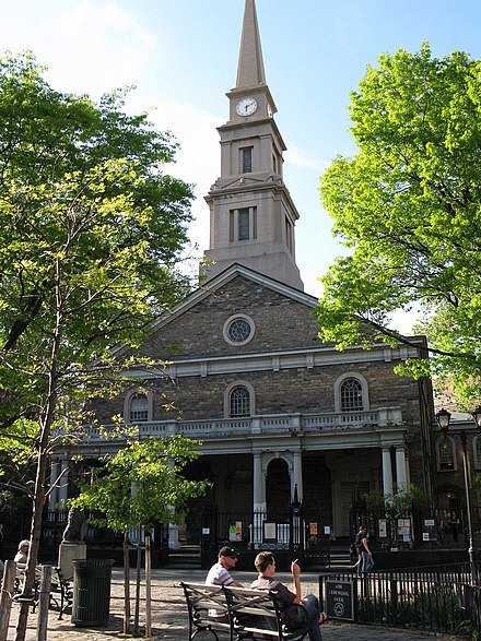 St. Mark's Church in-the-Bowery, site of Peter Stuyvesant's grave