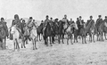 Em 1914, a equipe das unidades voluntárias armênias; na foto: Khetcho, Drastamat Kanayan, Karekin Pastermadjian