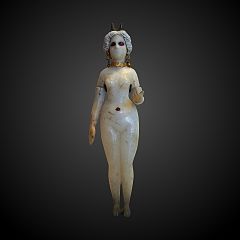 Statuette de femme nue debout