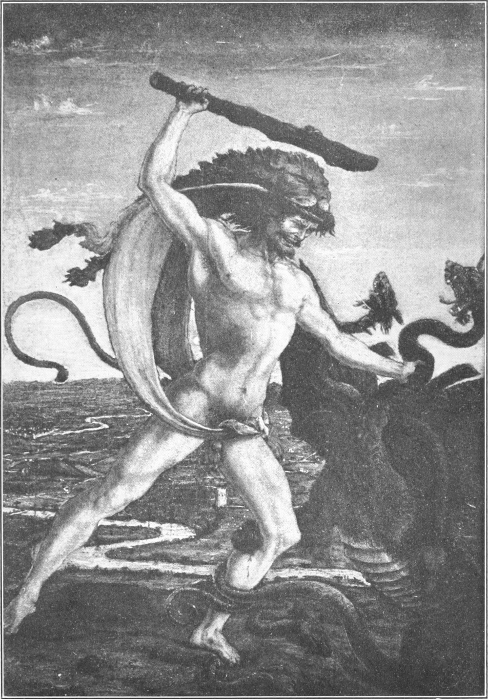 Painting of Hercules and the Hydra