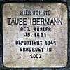 Stolperstein.Prenzlauer Berg.Fehrbelliner Straße 86. Taube Ibermann.5284.jpg