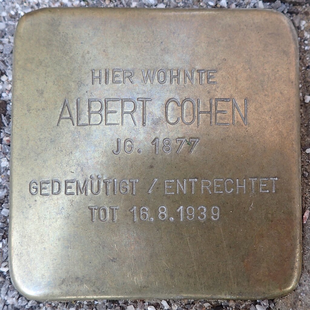 Stolperstein für Albert Cohen