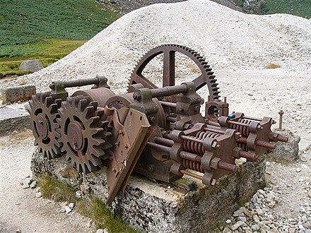 Stone crusher at the mines