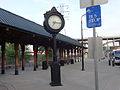 Street clock at Riverfront Station