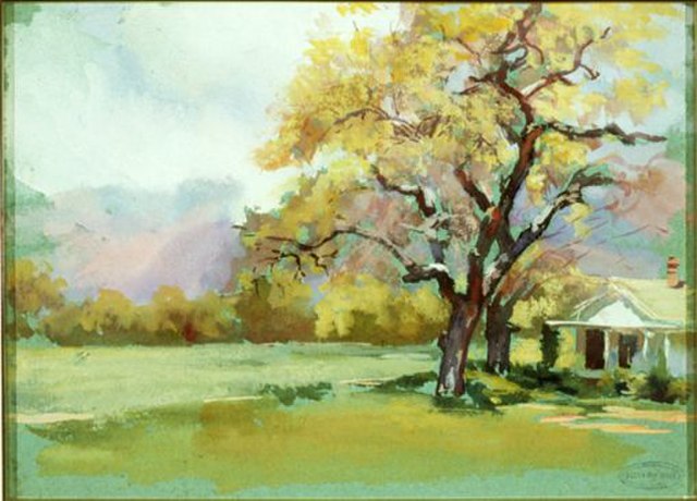 Summer Place, 1925, watercolor