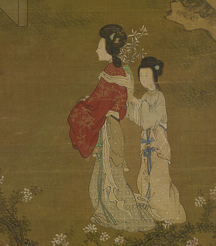 421px-Tang_Yin_-_Making_the_Bride's_Gown_-_Walters_3520_-_Detail_C.jpg (421×480)