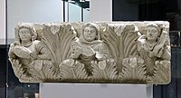 Greco-Buddhist frieze showing musicians, in the style of Gandhara.