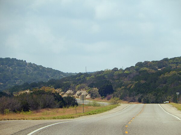 Edwards Plateau terrain as seen from U.S. Route 277 between Del Rio and Sonora