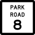 Park Road 8 Markierung