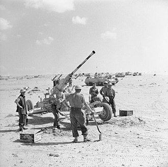 Bofors gun being emplaced in the Western Desert, October 1942. The British Army in North Africa 1942 E18689.jpg