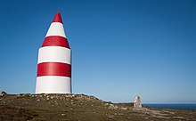 The daymark on St Martin's