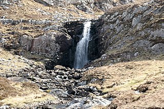 <span class="mw-page-title-main">Eas Creag an Luchda</span> Waterfall in Highland, Scotland, UK