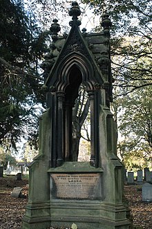 The Gothic memorial to Laura Eustace in Warriston Cemetery The Gothic memorial to Laura Eustace in Warriston Cemetery.jpg