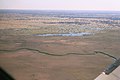 Okavangova delta, posneta s cessne s 400 m višine