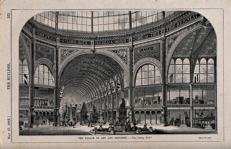 File:The Palace of Art and Industry, exhibition of 1862; the inte Wellcome V0013592.jpg