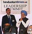 The Prime Minister, Dr. Manmohan Singh at the Hindustan Times Leadership Summit, in New Delhi on November 20, 2010.jpg
