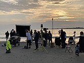 The Salt Path film set at East Head on West Wittering