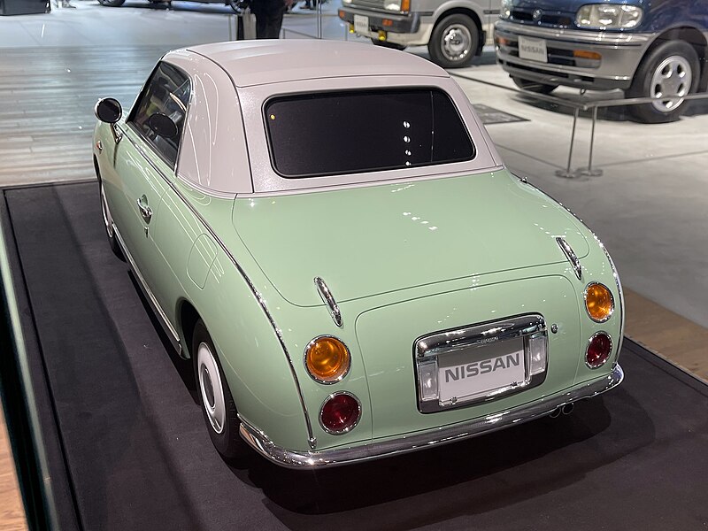 File:The rearview of Nissan Figaro (E-FK10) model car.jpg