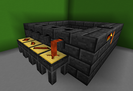 A smeltery within the mod Tinkers' Construct