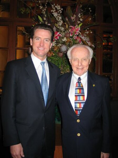 San Francisco Mayor Gavin Newsom and Lantos