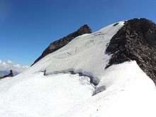 La vetta della montagna vista dalla Cresta Paganini.