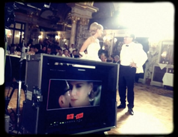 Kidman rodando una escena de Grace of Monaco.