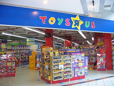 Toys "R" Us operated over 1,500 stores in 30 countries and had an annual revenue of US$13.6 billion
