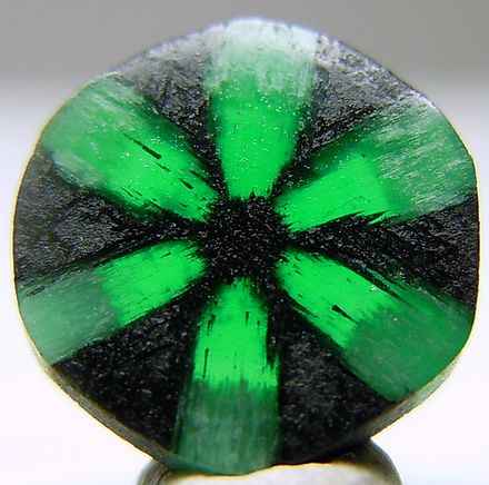 A Colombian trapiche emerald