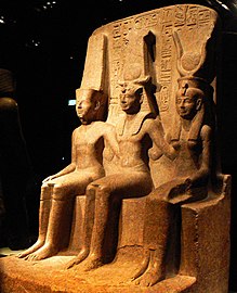 Triade de Ramsès II, Amon et Hathor