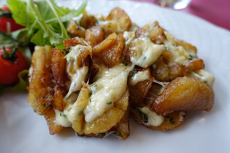 Photo d'un plat typique de l'Auvergne, la truffade