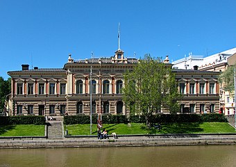 Turun kaupungintalo, muutostyön suunnitteli Frans Sjöström.