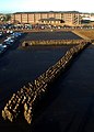 US Navy 080107-N-1120L-021 Naval Mobile Construction Battalion (NMCB) 7 Seabees pose for a group photo together in the shape of the battalion's number.jpg