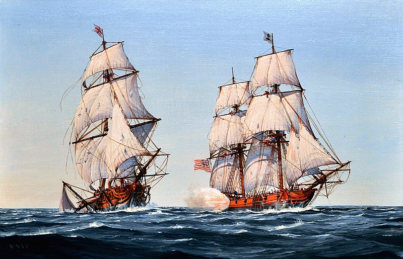 File:US Navy 090925-N-9671T-003 A Revolutionary War painting depicting the Virginia Navy cruiser Capt. Barron taking the British navy brig HMS Oxford is displayed at the Navy Art Gallery at the Washington Navy Yard.jpg