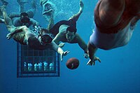 Underwater football match involving USN personnel in Panama City, Florida on June 3, 2011