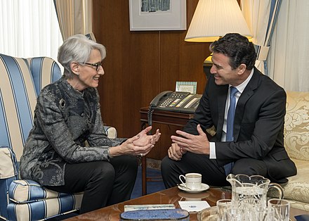 Under Secretary Sherman meets with Yossi Cohen, National Security Advisor to the Prime Minister of Israel, at the U.S. Department of State in Washington, D.C., on February 18, 2015.